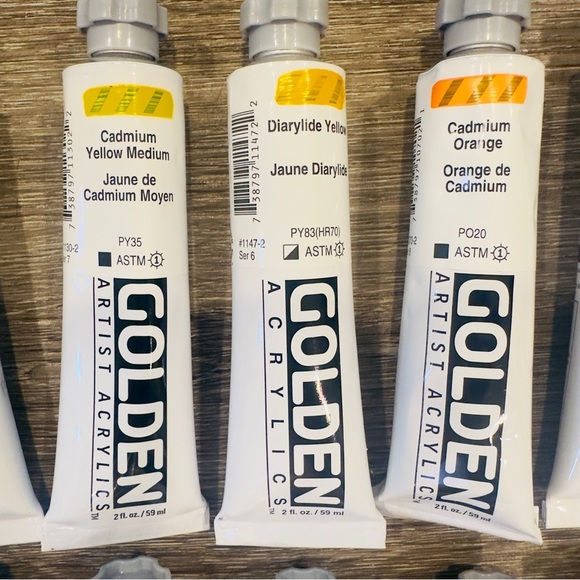 20 Tubes of Golden Heavy Body Acrylic Paint. Brand New - Picture 3 of 7